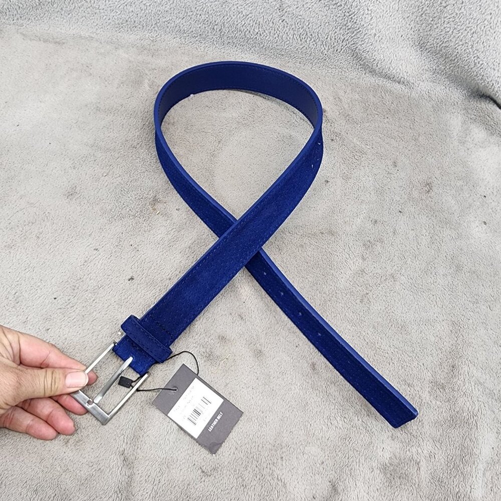 PX Belt Mens 32 Blue Leather *NWT*
